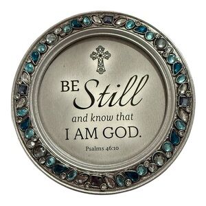 Decorative Trinket & Jewelry Dish – Inspirational Psalms 46:10 Verse